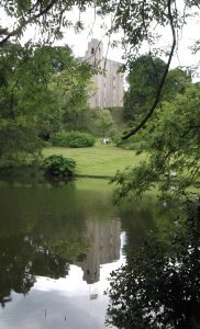 Hedingham Castle reflection