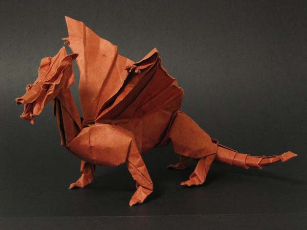 Medieval origami Dragon